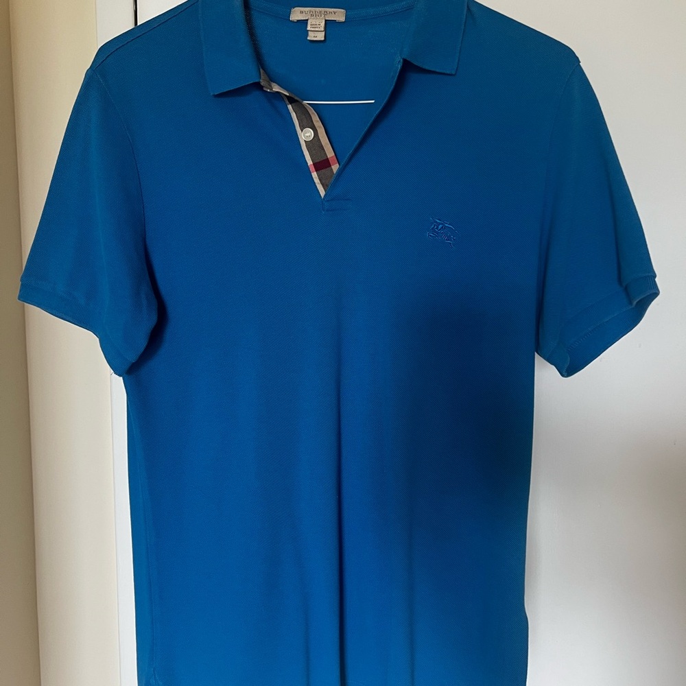 BURBERRY CHECK PLACKET COTTON
PIQUÉ POLO SHIRT